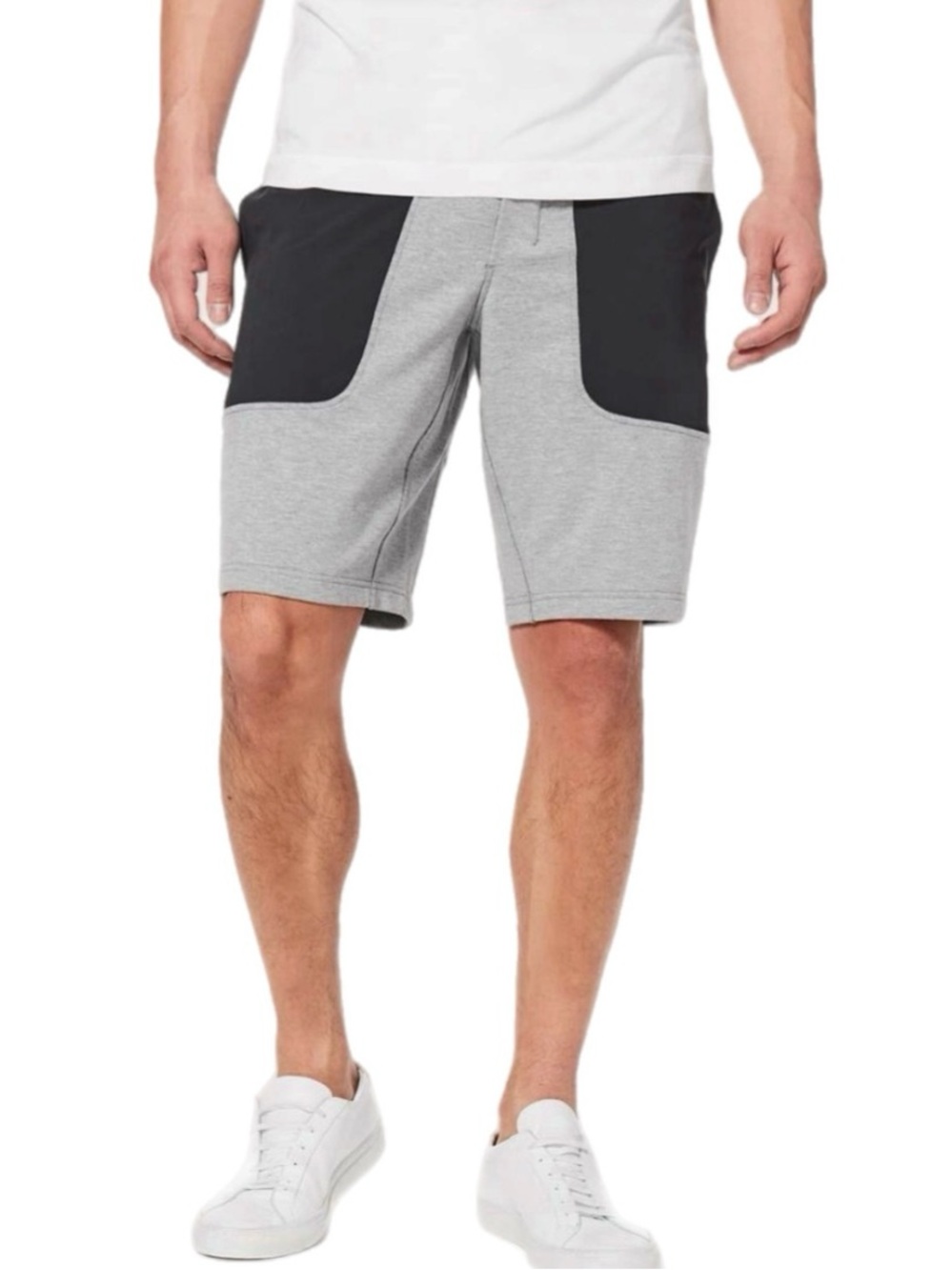 Lululemon City Commute Shorts 9” Gray Black Men’s XL Stretch Travel Casual